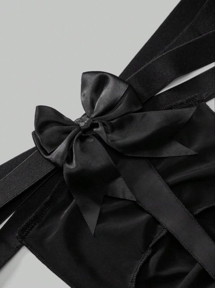 Men's Sexy Mesh bow Sheer Underwear